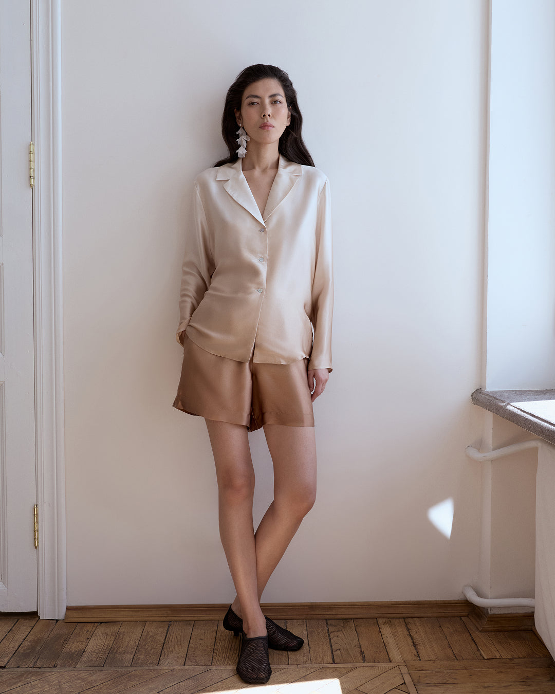 Golden Sand Silk Shirt
