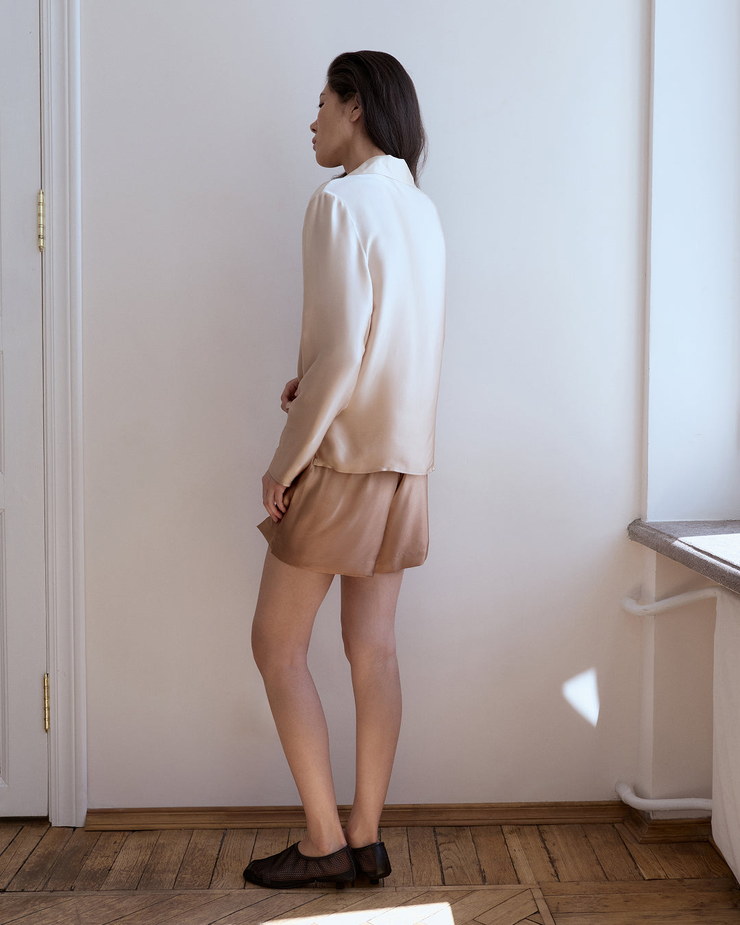 Golden Sand Silk Shirt
